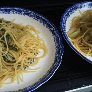 ツナと水菜の和風スパゲッティ